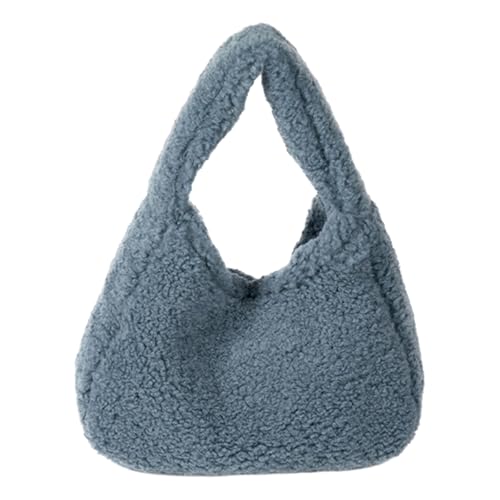 Zuoeay Frauen Tasche Feste Farbe Top Mode Handtasche All Matching Dating Shopping Winter Plüsch Frauen Handtasche Mode Shopping Winter Plüsch Schönes Dating von Zuoeay