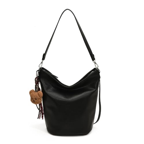 Zuoeay Frauen Tasche Mit Großer Kapazität Schulter Retro Handtasche Allzugemachter Eimer Trendy Shopping Dating Für Arbeiten Täglich Frauen Eimer Große Kapazität Schulter Achselhöhle Mode Pendeln von Zuoeay
