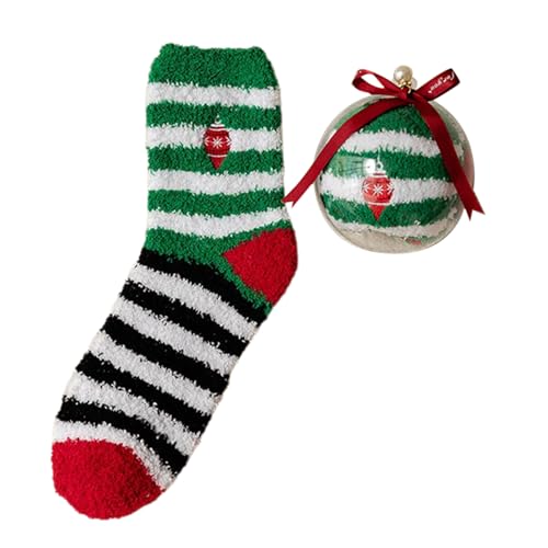 Zuoeay Frauen Weihnachten Fuzzy Socken Winter Warmer Gemütlicher Weicher Cartoon Pelzige Sportliche Indoor Hausschuhe Frauen Fuzzy Cosy Warm von Zuoeay