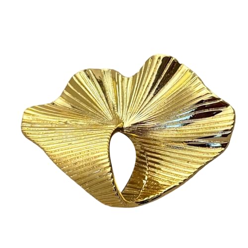 Zuoeay Hip Hop Punk Blätter Ringe Für Frauen Und Männer Mode Geometrische Goldene Robuste Legierung Knöchel Joppel Accessoire Blätter Entwürfe Ringe von Zuoeay