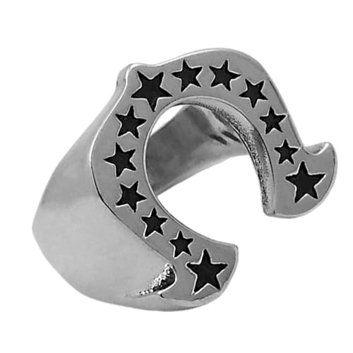 Zuoeay Hufeisenstar Ringe Symbolisieren Glück Und Träume Einzigartige Designs Schmuckzubehör Für Modische Personen Tragen Bequeme Tragenringe von Zuoeay