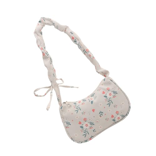 Zuoeay Lebendiger Blumen Umhängetasche Verstellbares Riemen Leichter Twill Stoff Mehrere Taschen Freizeittägliches Essentialsblumen Designtasche Für Frauen von Zuoeay