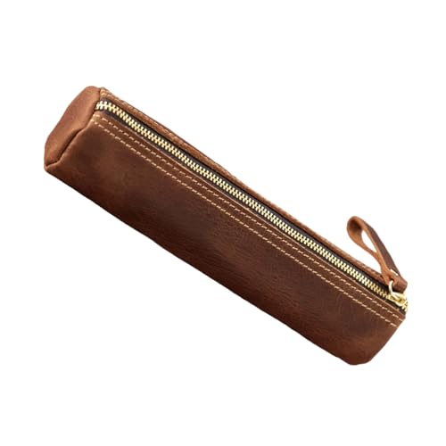 Zuoeay Lederbrunnen Stiftkoffer Leichter Gewicht Tragbar von Zuoeay