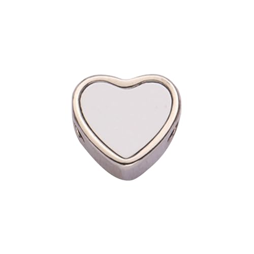 Zuoeay Metal Heart Perlen Hitzeübertragung Einzigartiger Schmuck Der Einen Teil Für Armbänder Für Partys Und Feierlichkeiten Handgefertigt Handgefertigtes Armband Perle von Zuoeay