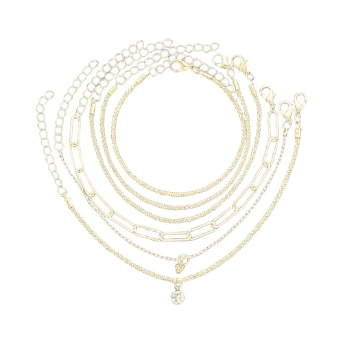 Zuoeay Mode 6 Stücke Funkelnde Armband Set Verstellbare Handkette Mehrschicht Für Lady Girls Hochzeiten Und Partys Funkelnder Schmuck Zuoeay Mode 6 Stücke Funkelnde Armband Set Verstellbare Handkette Mehrschicht Für Lady Girls Hochzeiten Und Partys Funkelnder Schmuck von Zuoeay