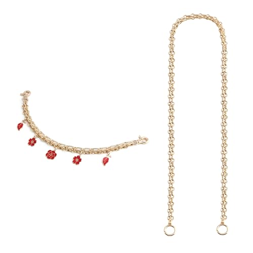 Zuoeay Mode Blumen Erdbeer Herzbag Kette Decortaion Ornament Für Frauen Die Individuelle Accessoires Dekorationskette Suchen von Zuoeay