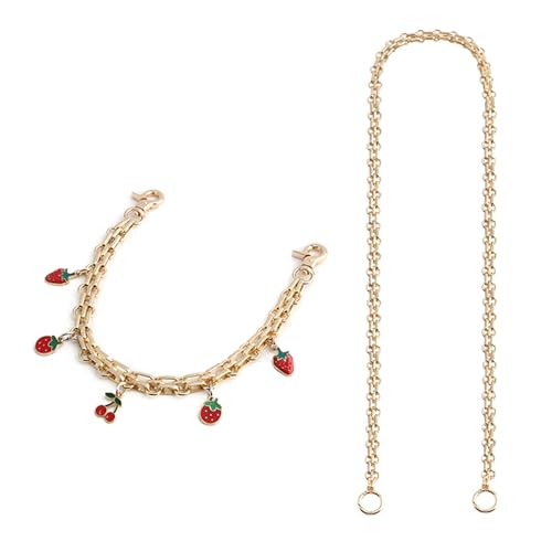 Zuoeay Mode Blumen Erdbeer Herzbag Kette Decortaion Ornament Für Frauen Die Individuelle Accessoires Dekorationskette Suchen von Zuoeay