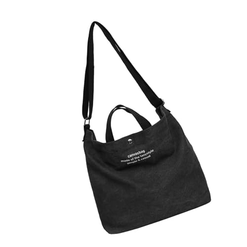 Zuoeay Mode Canvas Crossbody Bag Für Schulreisen Und Tägliche Verwendung Großer Fachschüler Schulter Handtaschenbuch Student Messenger von Zuoeay