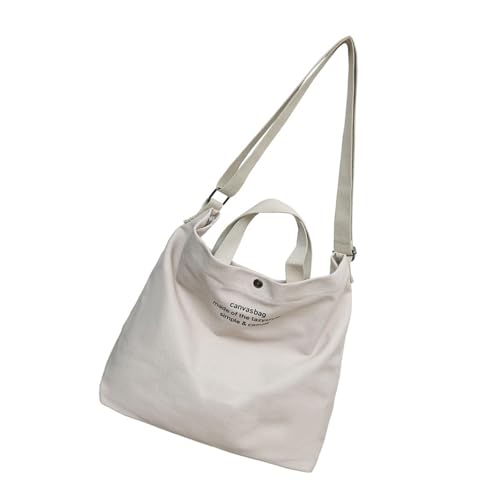 Zuoeay Mode Canvas Crossbody Bag Für Schulreisen Und Tägliche Verwendung Großer Fachschüler Schulter Handtaschenbuch Student Messenger von Zuoeay