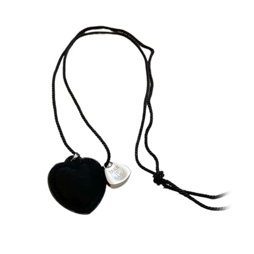 Zuoeay Moderne Schöne Herzheize Halskette Herz Neckschmuck Langes Seil Verstellbares Neckalce Für Modeliebhaber Mode Statement von Zuoeay