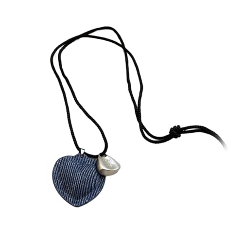 Zuoeay Moderne Schöne Herzheize Halskette Herz Neckschmuck Langes Seil Verstellbares Neckalce Für Modeliebhaber Mode Statement von Zuoeay