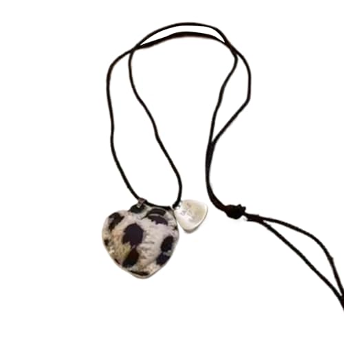 Zuoeay Moderne Schöne Herzheize Halskette Herz Neckschmuck Langes Seil Verstellbares Neckalce Für Modeliebhaber Mode Statement von Zuoeay