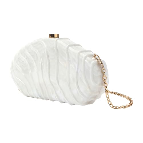 Zuoeay Moderne Unregelmäßige Schalen Acryl Abendbeutel Stilvolle Umhängetaschen Crossbody Geldbörse Für Mode Individuen Abend Geldbeutel von Zuoeay