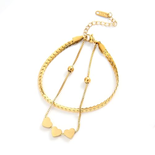 Zuoeay Modernes Herz Anhänger Armband Stylische Kette Mode Handgelenk Schmuck Für Frauen Die Trendy Lieben von Zuoeay