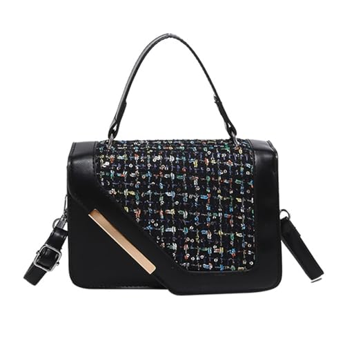 Zuoeay Modische Umhängetasche PU Crossbody Taschen Mit Verstellbarem Riemen Reisetasche Tasche Party Handtasche Für Moderne Frauen Pailletten Crossbody Geldbeutel von Zuoeay