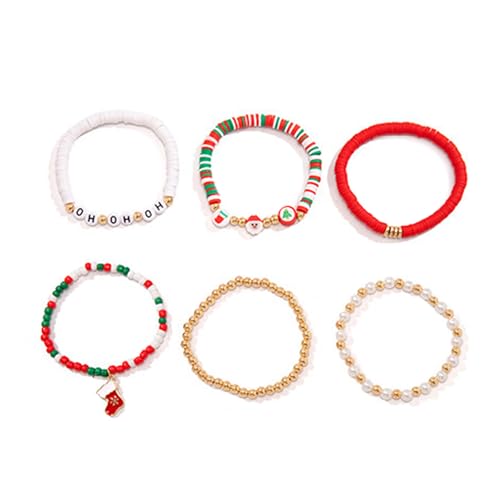 Zuoeay Multifauntales Elastisches Perlenarmband Weiche Tonverstellbare Armbänder Für Weihnachtsfeier Und Alltagsparty Accessoire Armband von Zuoeay