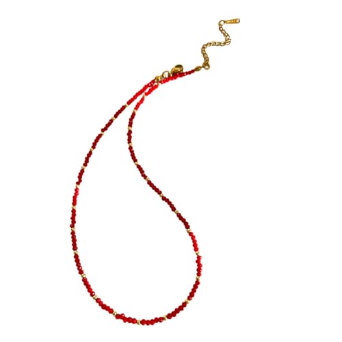 Zuoeay Perlen Halskette Schöner Fisch Anhänger Heckketten Temperament Schlüsselblatt Kette Modelscheine Geschenk Für Frauen Mädchen Acrylperlen von Zuoeay