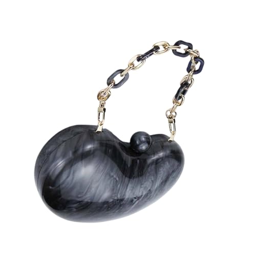 Zuoeay Raffinierte Schwarze Handheld Geldbörse Mit Kettendetail Umhängetaschen Crossbody Geldbörsen Für Hochzeiten Und Abschlussball Event Trendy Hochzeit Handtasche von Zuoeay