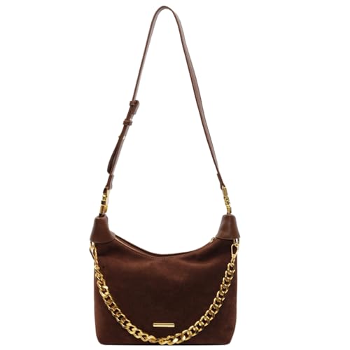 Zuoeay Retro Crossbody Tasche Für Frauen Und Mädchen Leichte Leder Umhängetaschen Mit Reißverschlusstaschen Verstellbares Gurtleder Satchel von Zuoeay