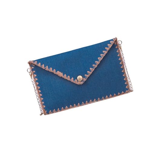 Zuoeay Reversible Crossbody Bag Mit Abnehmbarem Kettengurt & Spitzenakzent Leichtes Geldbeutel Trendy Casual Crossbody Clutch von Zuoeay