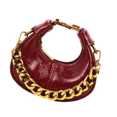 Zuoeay Semicircle Crossbody Tasche Für Frauen Retro Handtasche Winter Schulter Halb Mond Einkaufs Telefon Geldbeutel Winter Crossbody Für Frauen Handtasche Retro Schulter von Zuoeay