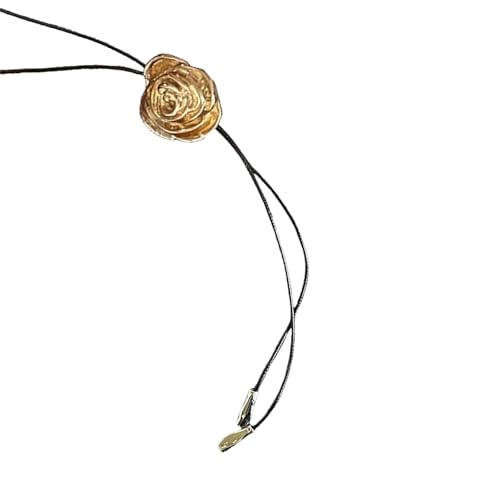 Zuoeay Stilvolle Kamellien Blumen Halskette Verstellbare Kettenlegungsstruktur Langes Seil Für Jeden Anlass Alltag Kette Halskette Geeignet von Zuoeay