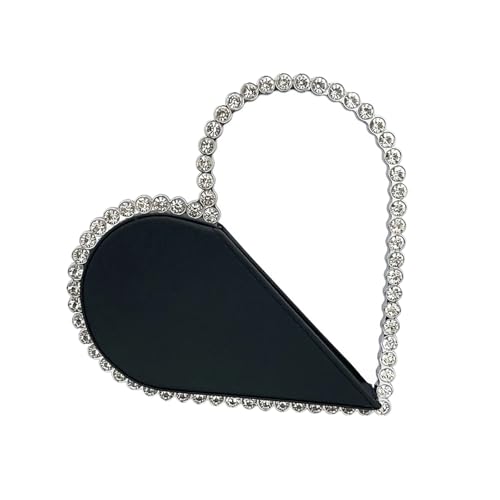Zuoeay Stilvolle Kleine Herztasche Funkelnde Strasssteine ​​Abend Geldbeutel Cocktail Party Handtasche Für Partys Und Hochzeiten Handheld Tasche von Zuoeay