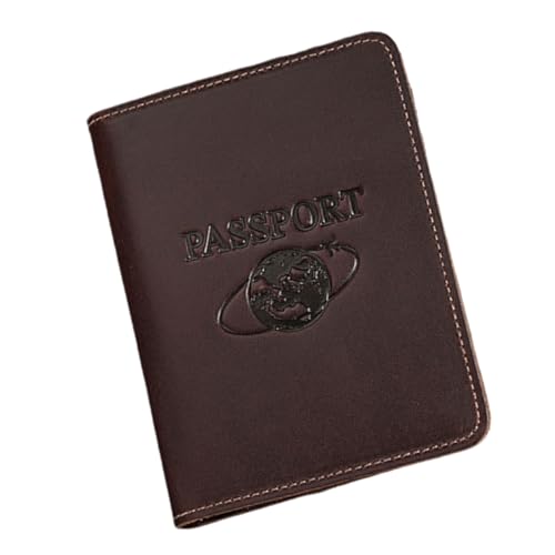 Zuoeay Stilvolle Lederpassabdeckungen Mit Blockierende Designs Kartenhülle Reisedokument Für Karten Und Währung Praktischer Reisepassabdeckung von Zuoeay