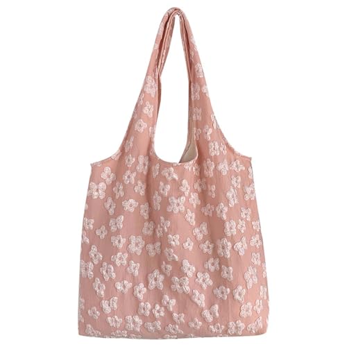 Zuoeay Stilvolle Strukturierte Blumenentwürfe Umhängetasche Lässig Elegante Handtasche Nylon Unterarm Für Tägliche Essentielle Schulter von Zuoeay