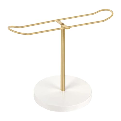 Zuoeay Stilvoller Haarkrawattenhalter Mit Metallstange Und Holzbasis Eleganter Scrunchie Display Stand Für Eitelkeiten Arbeitsplatten Dekoration Baby Haarzubehör Display Rack Rack von Zuoeay