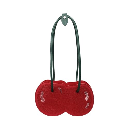 Zuoeay Stilvoller Obstdruck PU Umhängetasche Leichtes Design Multi Taschen Unterarm Geldbeutel Freizeittasche Für Tägliche Verwendung Funktionaler Frauen Täglicher Handtasche von Zuoeay