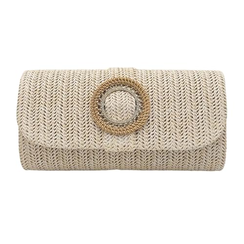 Zuoeay Strohkupplungen Handtasche Summers Strand Geldbeutel Frauen Gewebt Umschlagbeutel Schulter Crossbody Tasche Abend Abend von Zuoeay