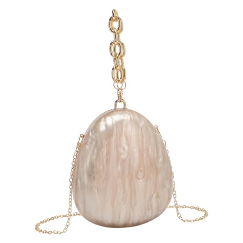 Zuoeay Stylische Acryl Armbandlinge Mit Abnehmbarer Kettenabendtasche Schulterbeutel Für Hochzeitsfeier Und Bankett Outfits Hochzeitabend Geldbeutel von Zuoeay