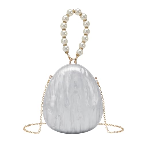 Zuoeay Stylische Acryl Armbandlinge Mit Abnehmbarer Kettenabendtasche Schulterbeutel Für Hochzeitsfeier Und Bankett Outfits Hochzeitabend Geldbeutel von Zuoeay