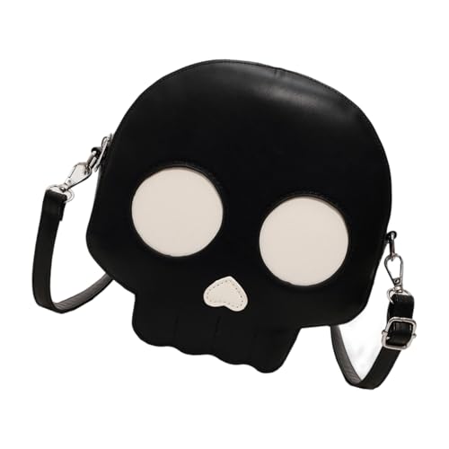 Zuoeay Telefon Crossbody Tasche Mit Verstellbarem Riemen Leichte Lederschulterinnen Frauen Schädel Satchel Handtasche Für Frauen von Zuoeay