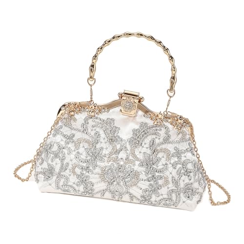 Zuoeay Traditionelle Chinesische Stile Bestickte Abendtasche Schulter Crossbody Geldbörse Für Hochzeiten Und Abschlussballversammlungen Bestickter Abend von Zuoeay