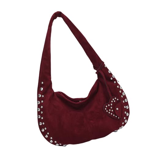 Zuoeay Trendy Besetzte Umhängetasche Mode Unterarm Bequemer Herbsthandback Slouchy Achselbindungs ​​Geldbörse Für Den Täglichen Gebrauch Casual Daily Tasche von Zuoeay