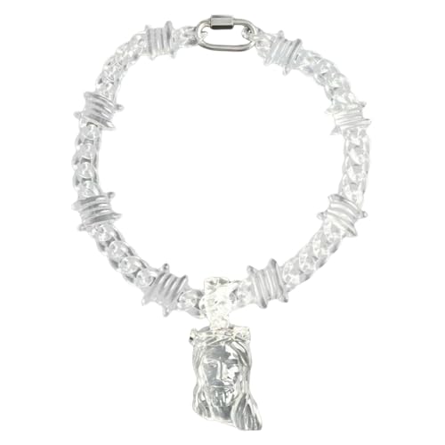 Zuoeay Übertriebener Acrylpapierklammerketten Choker Mode Paperclip Ketten Halskette Für Punk Und Hip Hop Stile Leichte Robuste Halskette Zuoeay Übertriebener Acrylpapierklammerketten Choker Mode Paperclip Ketten Halskette Für Punk Und Hip Hop Stile Leichte Robuste Halskette von Zuoeay
