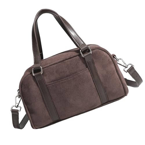 Zuoeay Vintage Faux Verklagte Leder Umhängetasche Für Damen Eleganter Crossbody Handtasche Mit Oberem Und Verstellbares Riemenmodische Satchel Umhängetasche von Zuoeay