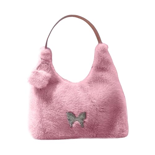 Zuoeay Weiche Fuzzy Geldbörsen Für Frauen Pelzige Plüsch Umhängetaschen Winter Achselstaschen Für Pendeln Und Lässige Abendparty Weiche Plüsch Geldbörse von Zuoeay