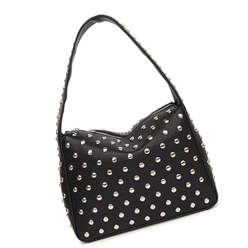Zuoeay Winter Umhängetasche Für Frau Top Handtasche Mode Unterarm Retro Achselhöhle Trendy Geldbörse Winter Schulter Für Frauen Nieten Achselhaut Handtasche Trendy Geldbörse von Zuoeay