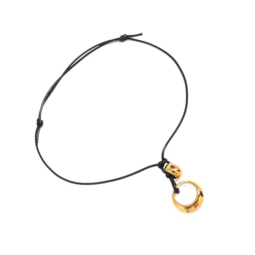 Zuoeay Zirkuläre Halskette Mit Komplizierten Designs Für Frauen Die Modische Und Aussagekräftige Accessoires Suchen Stilvolle Hohlkreis Anhänger Halskette von Zuoeay