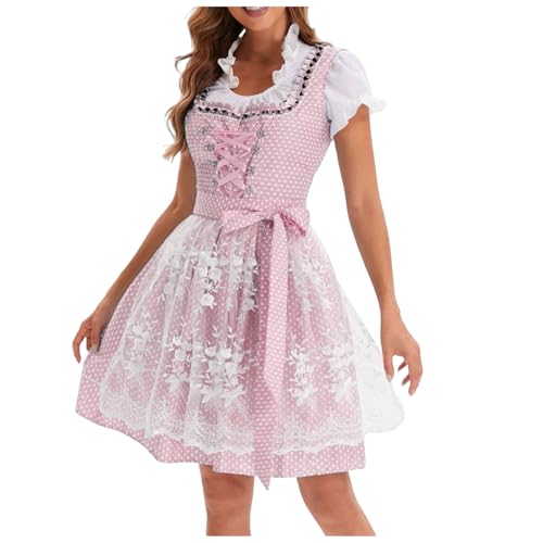 Zuoyue Dirndl Damen midi 3tlg.Trachtenkleid für Oktoberfest mit Schürze und Bluse Oktoberfest Kostüme Kaltes Schulterkleid Schürze Knielang Elegant Kurzarm Trachtenkleid für Party Kleid Zuoyue Dirndl Damen midi 3tlg.Trachtenkleid für Oktoberfest mit Schürze und Bluse Oktoberfest Kostüme Kaltes Schulterkleid Schürze Knielang Elegant Kurzarm Trachtenkleid für Party Kleid von Zuoyue