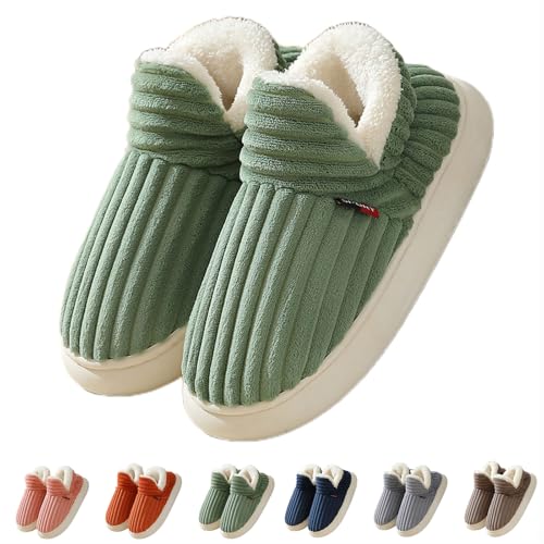 Airfloppy Hausschuhe Max Original Unisex, Wolkenhausschuhe Winter Warm Fluffy Sunshine Hausschuhe (Green, Erwachsene, Damen, 38, Numerisch (von/bis), EU Schuhgrößensystem, 39, M) von Zureto