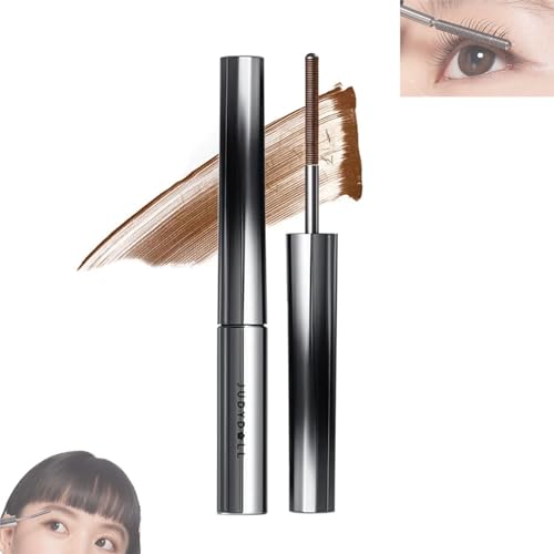 Judydoll 3D Curling Wimperneisen-Mascara, Borstenlose Waschbare Extra Schlanke Metall-Mascara für Volumen und Schwung (Classic Brown) von Zureto