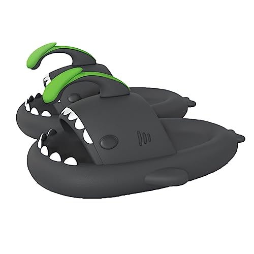 Unisex Shark Slides Schuhe, Shark Slides Erwachsene, Cloudy Shark Slides für Männer und Frauen (Angler Fish, adult, women, numeric_40, numeric_range, eu_footwear_size_system, numeric_41, medium) von Zureto