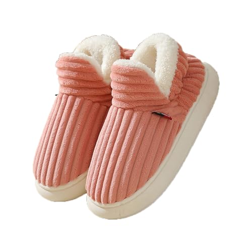 Zureto AIRFLOPPY Hausschuhe Vogue 2.0 ORIGINAL Unisex Baumwolle Winter Plüsch Warme Rutschfeste (Pink, Erwachsene, Damen, 44, Numerisch (von/bis), EU Schuhgrößensystem, 45, M) von Zureto
