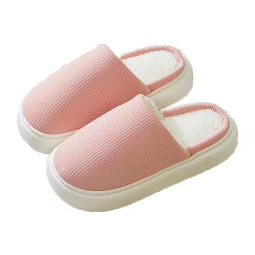 Zureto AIRFLOPPY Hausschuhe Vogue 2.0 ORIGINAL Unisex Baumwolle Winter Plüsch Warme Rutschfeste (Rosa, Erwachsene, Damen, 40, Numerisch (von/bis), EU Schuhgrößensystem, 41, M) von Zureto