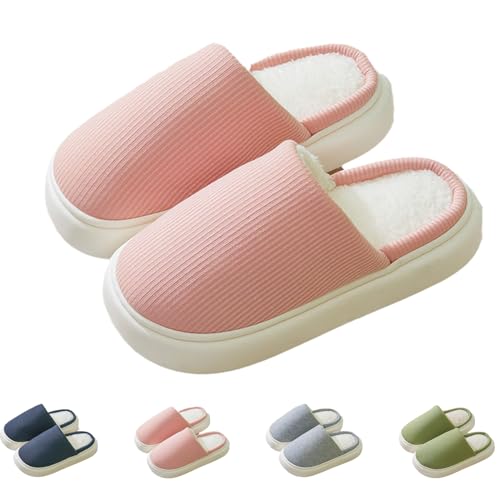 Zureto Airfloppy Vogue 2.0 Original Unisex Winter-Plüsch-Hausschuhe, Eva Weiche Und Bequeme Winter-Hausschuhe (Rosa, Erwachsene, Damen, 38, Numerisch (von/bis), EU Schuhgrößensystem, 39, M) von Zureto