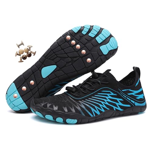 Zureto Erdungsschuhe mit Kupfer, Kupfer-Wander-Barfußschuhe Damen Herren wasserdichter Rutschfester Komfort-Wanderschuh (8305Blue, Erwachsene, Damen, 39, Numerisch, EU Schuhgrößensystem, M) von Zureto